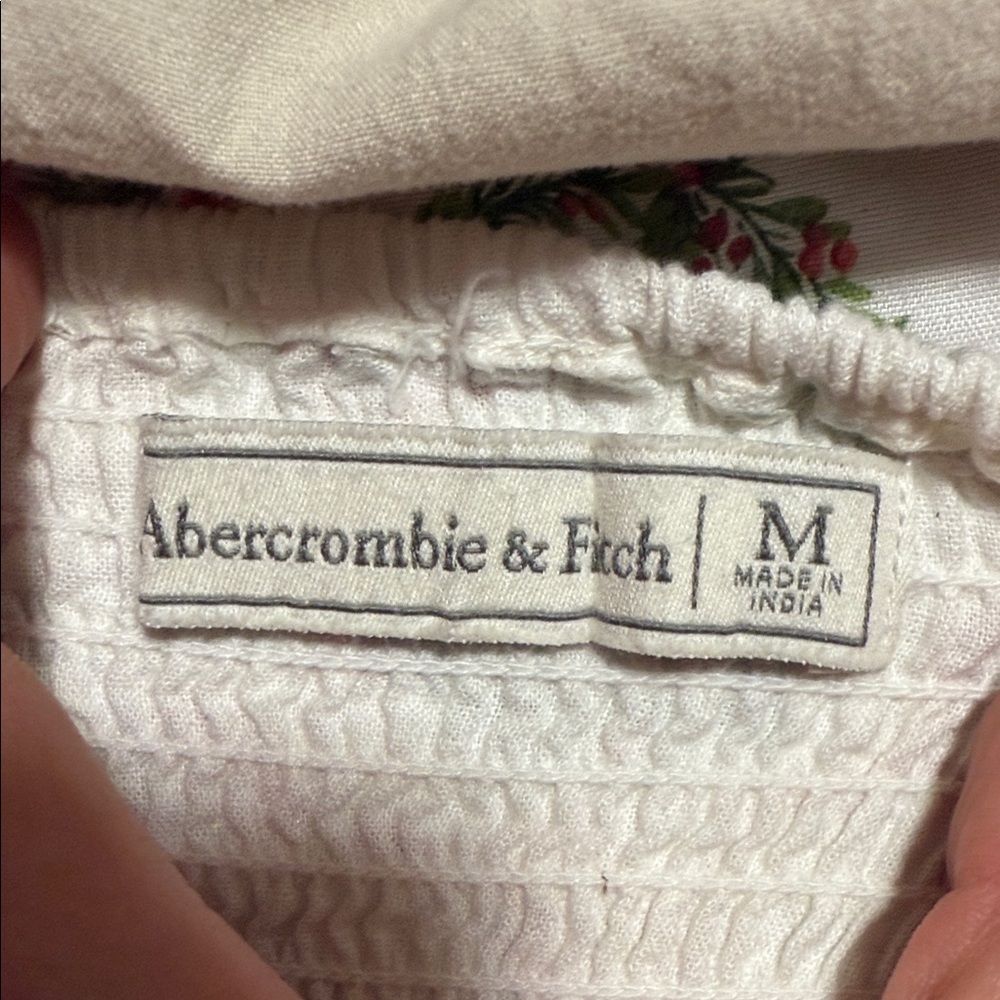 Abercrombie & Fitch Cream Textured Fabric